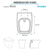 tampa de vaso assento sanitario termofixo soft close boss onix incepa 7
