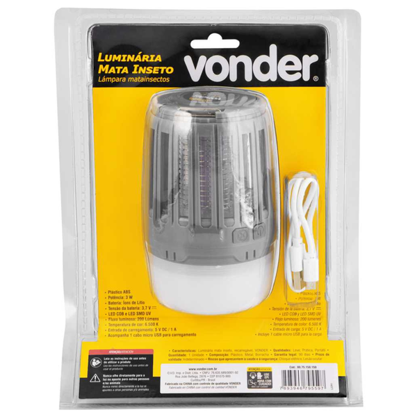8075150150 luminaria em led mata inseto recarregavel vonder embalagem 1
