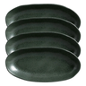 Jogo De 4 Travessas Oval Funda Orgânico Greenery Porto Brasil - 