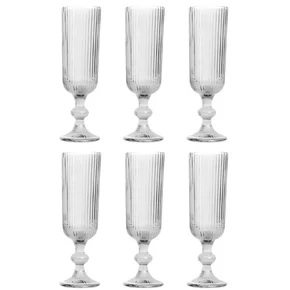 29642 jogo de 6 tacas para champanhe cameratta l herminage