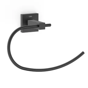 b5008e80r0 toalheiro de rosto para banheiro preto matte fosco black elite celite