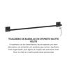 b5033cl0r0 toalheiro de barra 60 cm up preto matte celite descr