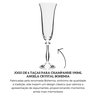 55709 jogo de 6 tacas para champanhe 190ml angela crystal bohemia descr