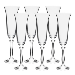 55709 jogo de 6 tacas para champanhe 190ml angela crystal bohemia