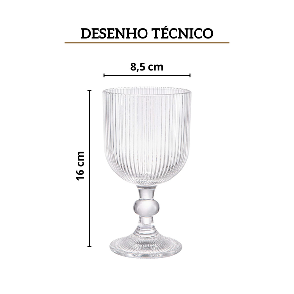jogo de 6 tacas em vidro 365ml 16 3cm cameratta lhermitage 2