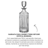 58815 garrafa para whisky 750ml skyline crystal bohemia descr