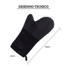 5099 luva termica para cozinha preto weck desenho