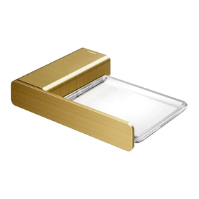 90010138072 saboneteira de parede docol flat ouro escovado