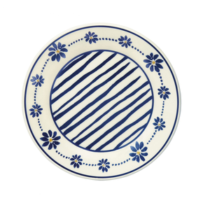 149838 prato sobremesa em ceramica 18cm donna margaridas biona
