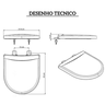 a801642003 assento sanitario original soft close nexo branco roca desenho