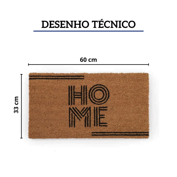 Tapete Capacho De Entrada Fibra De Coco 60x33Cm Home Kapazi | Loja