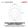 0719 assento sanitario loren one polipropileno branco lorenzetti bacia