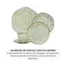 aparelho de jantar jogo ryo bambu verde oxford