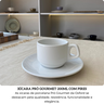xicara de porcelana pro gourmet branca empilhavel oxford 1
