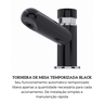 torneira de mesa temporizada black preta blukit 1