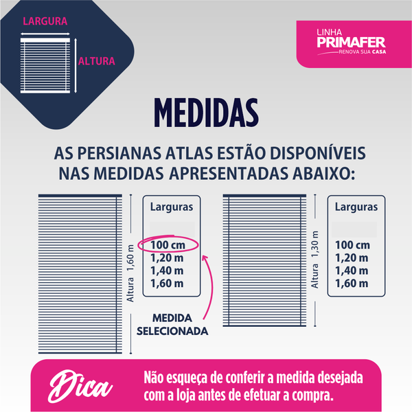 cortina persiana horizontal pvc branca altas