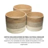 conjunto 3 cestos organizadores de fibra natural degrade wolff 7
