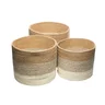 conjunto 3 cestos organizadores de fibra natural degrade wolff 3