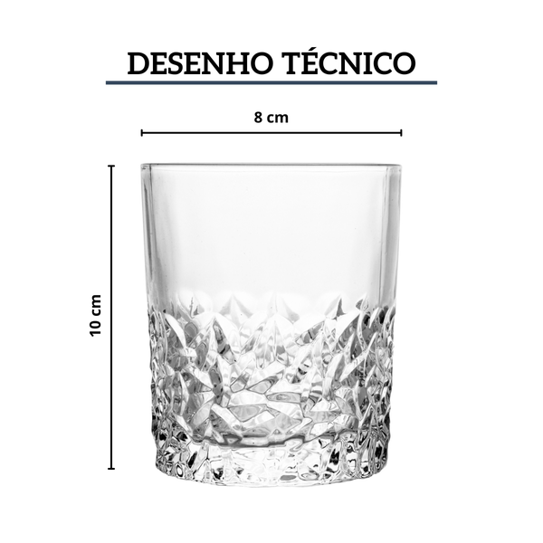 conjunto 6 copos de cristal 310ml wolff 7