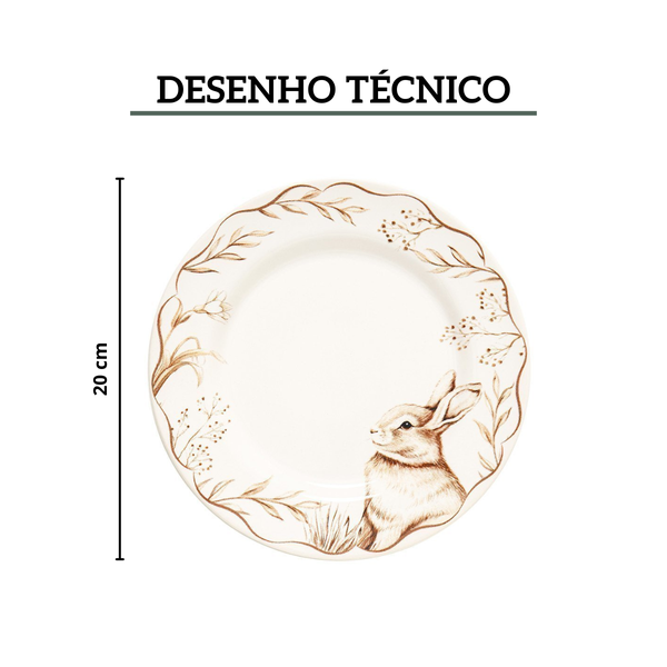 prato de sobremesa de ceramica aquarelle easter copa e cia 1