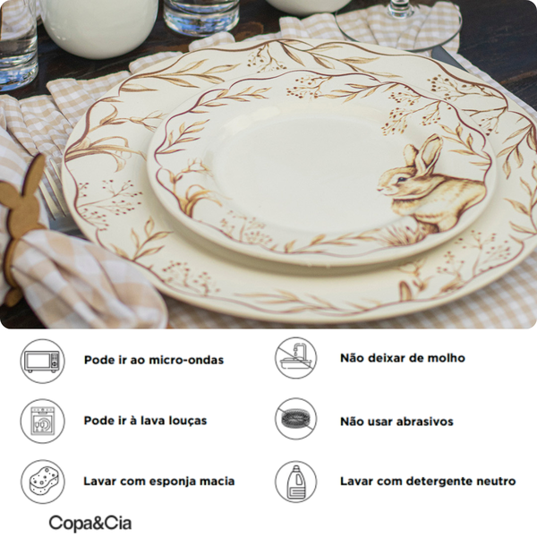 prato de sobremesa de ceramica aquarelle easter copa e cia 2