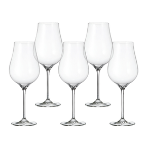 58794 jogo de 6 tacas para vinho tinto 500ml limosa crystal bohemia