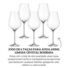 58795 jogo de 6 tacas para agua 650ml limosa crystal bohemia descr