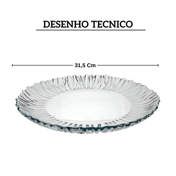 46316 prato para bolo 31 5cm aurora pasabahce desenho