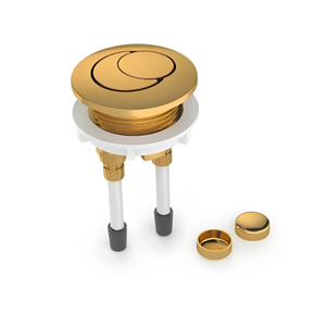3969110004100 botao de acionamento duplo 3 6 litros com capa para fixacao dourado celite