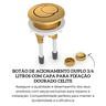 3969110004100 botao de acionamento duplo 3 6 litros com capa para fixacao dourado celite descr