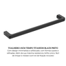 porta toalha toalheiro barra tempo titanium black preto roca 10
