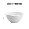 bowl de porcelana clean branco 11 5cm x 5 5cm lyor 4