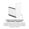7048696 cabide de parede cromado lorentrend lorenzett descr