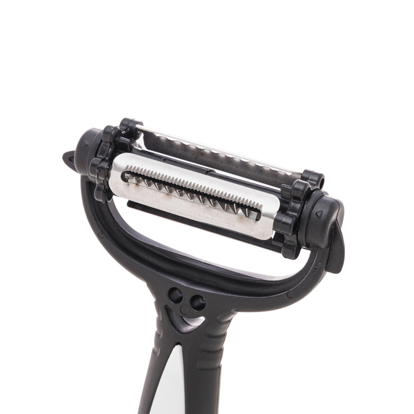 descascador de legumes de aco inox e plastico preto 15cm lyor 3