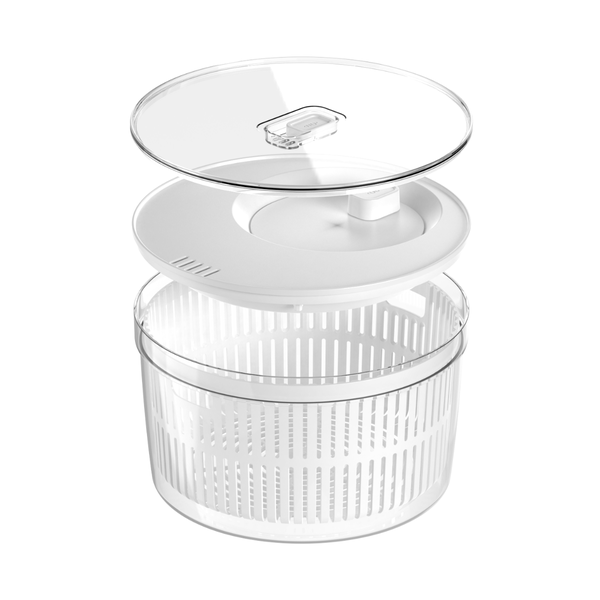 kit organizador e secador de saladas ou 5 5l clear fresh natural 1