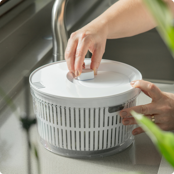 kit organizador e secador de saladas ou 5 5l clear fresh natural 6