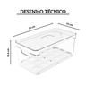 organizador de ovos com tampa clear fresh 36 unidades ou 4