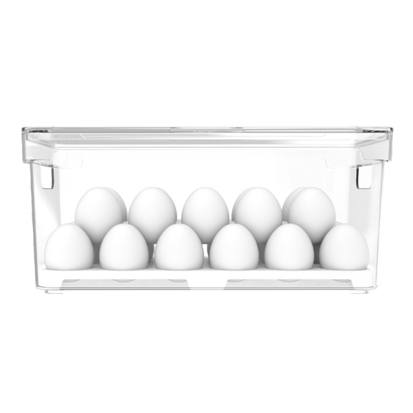 organizador de ovos com tampa clear fresh 36 unidades ou 6