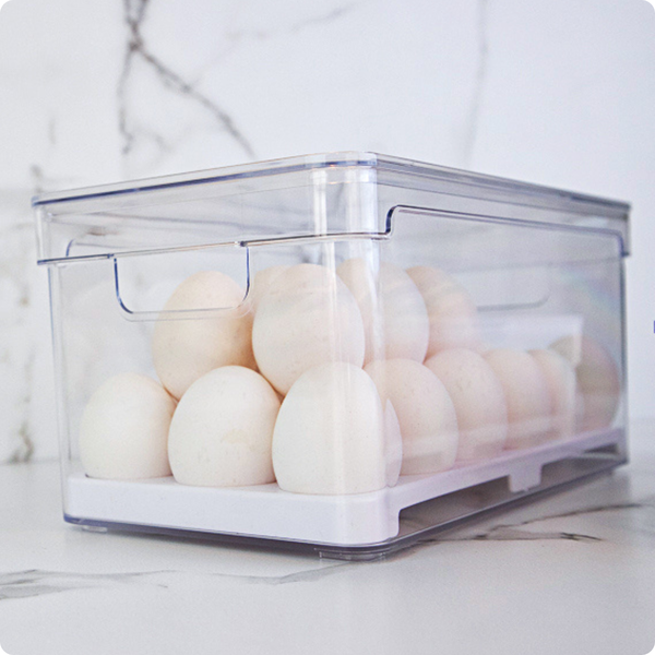 organizador de ovos com tampa clear fresh 36 unidades ou