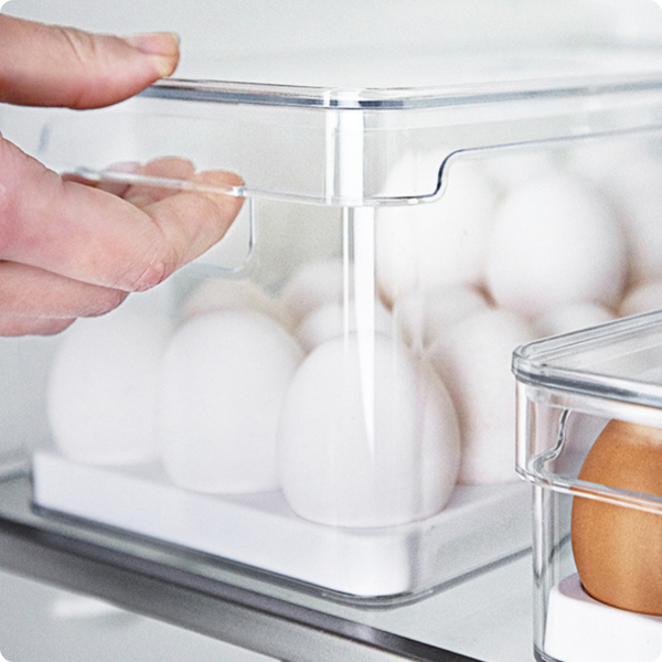 organizador de ovos com tampa clear fresh 36 unidades ou 1