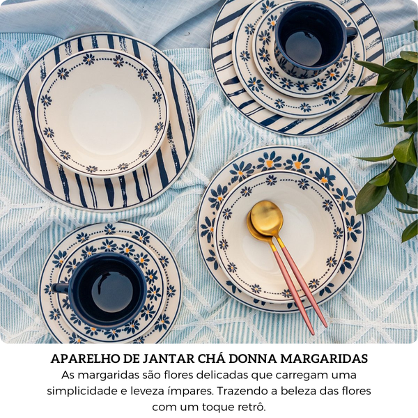 aparelho de jantar e cha donna margaridas biona 2
