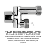 170238 61 t para torneira maquina lavar cromado mxf 34 latao blukit descr