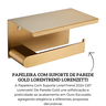 7048699 papeleira com suporte de parede gold lorentrend lorenzetti descr