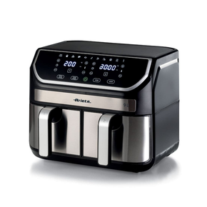 fritadeira air fryer dual 9l metal ariete 4625 com cesto duplo 4 5l x 2 6