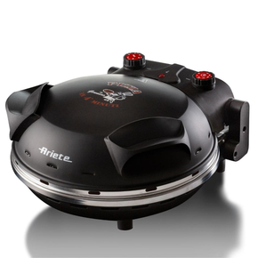 forno de pizza eletrico ariete 917 com pedra refrataria 1200w 400oc preto