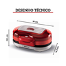 hamburgueira grill eletrico retro ariete 205 party time 1200w 6