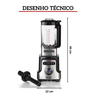 liquidificador potente ariete 578 multifuncional blend heat copo com 2 litros 6