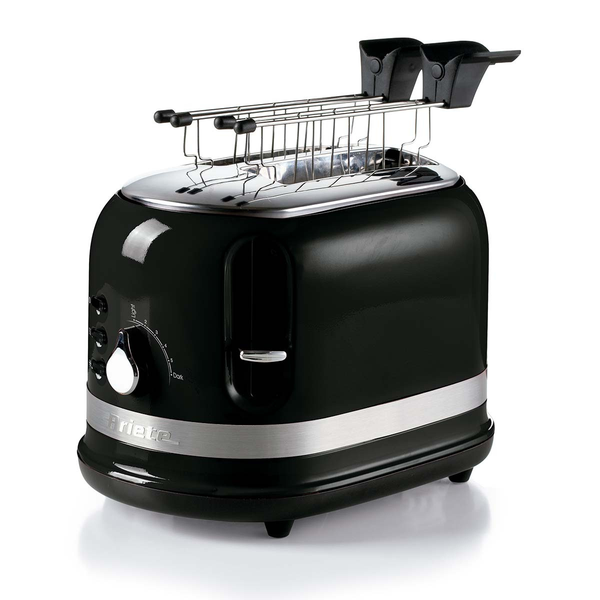 torradeira eletrica ariete 149 moderna preta p 2 fatias 6 niveis de tostagem 750w 6
