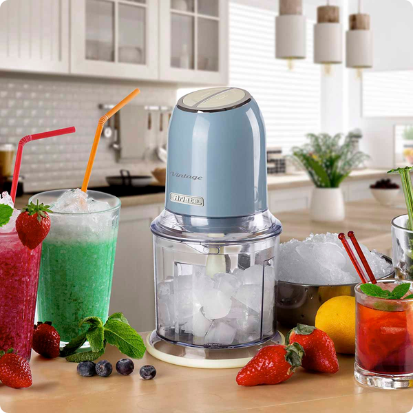 triturador de alimentos ariete 438 vintage azul 2 velocidades 8