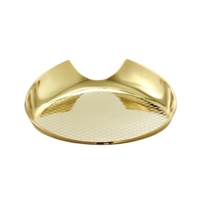 apoio para colher de servir sarezzo inox revestido em ouro 24k riva